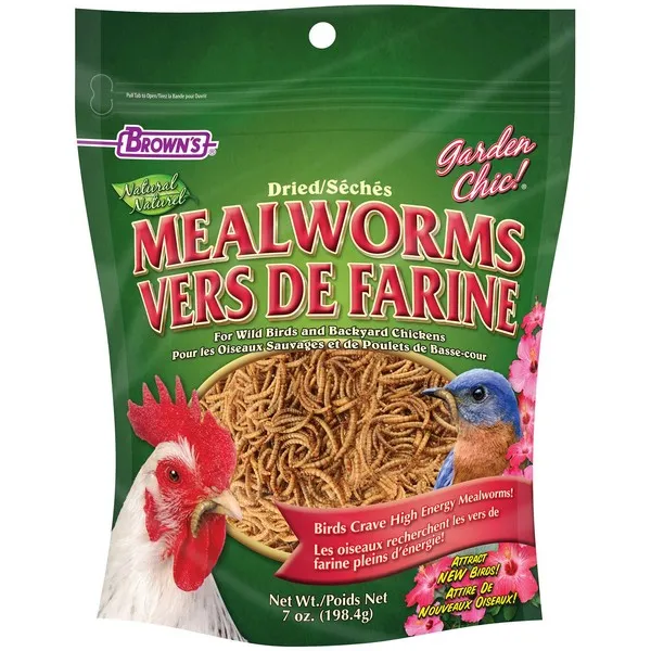 7 oz. F.M. Brown Wild Bird Mealworms Fixins - Treat
